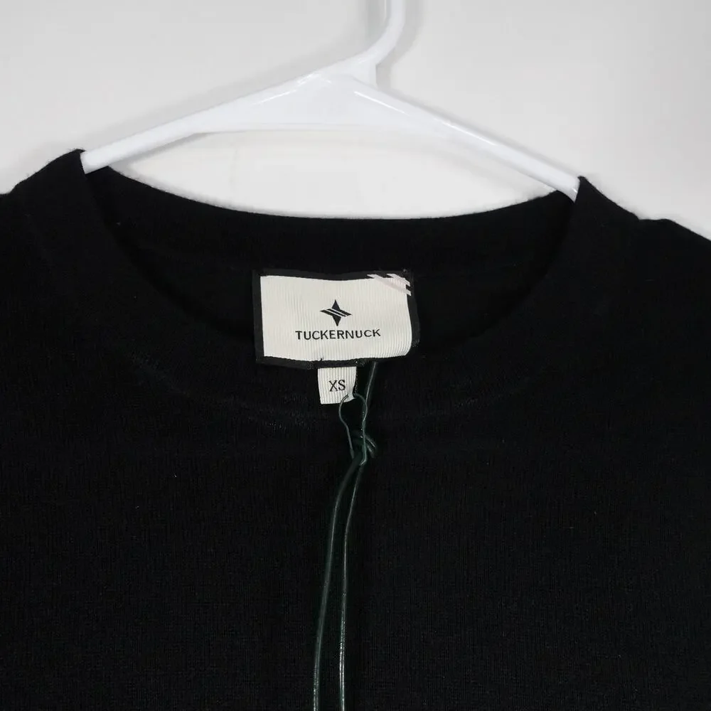 Repaired Women's XS Tuckernuck Black Silk Cashmere Katie Long Sleeve Tee $188
